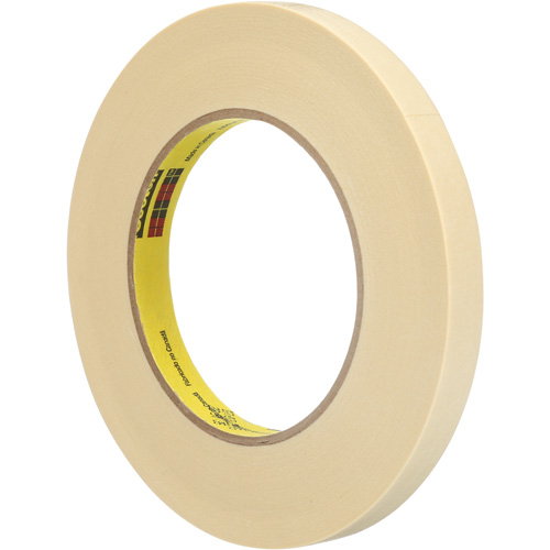 Scotch&reg; High-Performance Masking Tape 232, 12 mm (1/2") x 55 m (180'), Tan Superchem Industries