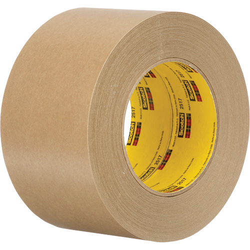 Scotch&reg; Flatback Masking Tape 2517, 72 mm (2-27/32") x 55 m (180'), Tan Superchem Industries