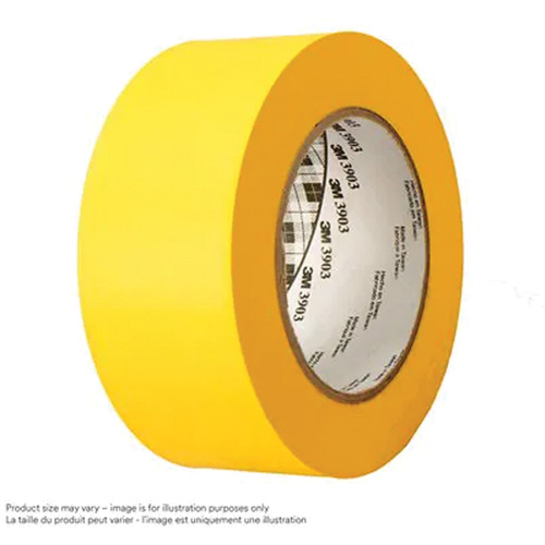 Ruban pour conduites en vinyle 3903, 76 mm (3") la x 45,75 m (150') lo, 6,5 mils, Jaune Superchem Industries