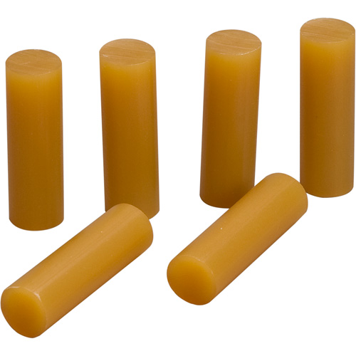 Adh&eacute;sif thermofusible, 5/8" dia x 2" lo, Ambr&eacute;e Superchem Industries