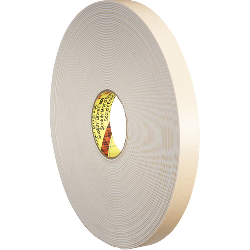 Ruban double face en mousse, 66 m (216') lo x 25,4 mm (1") la, 31 mils, Poly&eacute;thyl&egrave;ne Superchem Industries