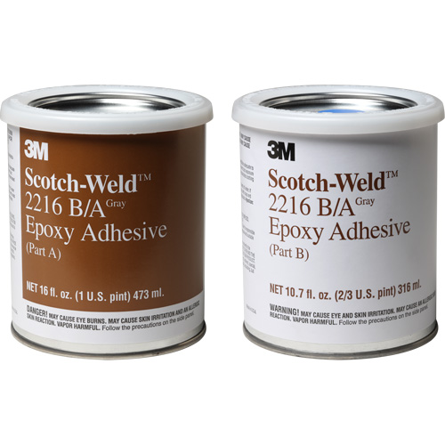 Scotch-Weld Adhesive, 32 fl. oz., Kit, Two-Part, Grey Superchem Industries