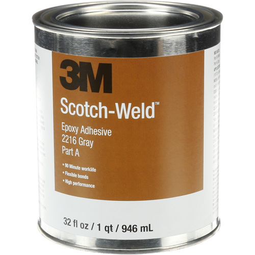 Scotch-Weld Adhesive, 32 fl. oz., Kit, Two-Part, Grey Superchem Industries