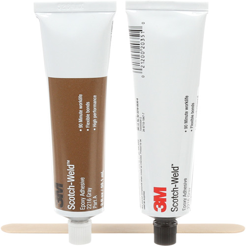 Scotch-Weld Adhesive, 2 fl. oz., Kit, Two-Part, Grey Superchem Industries