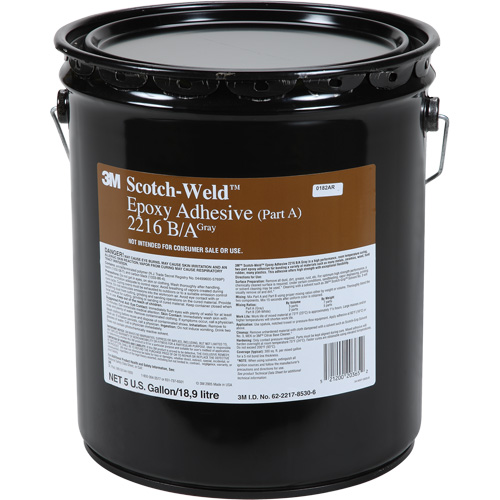 Scotch-Weld Adhesive, 5 gal., Pail, Two-Part, Grey Superchem Industries