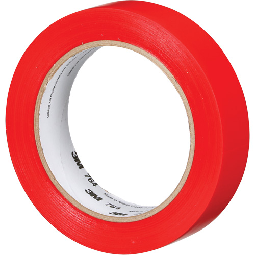 Ruban en vinyle pour travaux g&eacute;n&eacute;raux 764, 25,4 mm (1") la x 32,9 m (108') lo, 5 mils, Rouge Superchem Industries