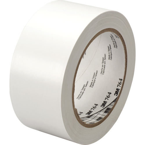 Ruban en vinyle pour travaux g&eacute;n&eacute;raux 764, 25,4 mm (1") la x 32,9 m (108') lo, 5 mils, Blanc Superchem Industries