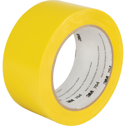 Ruban en vinyle pour travaux g&eacute;n&eacute;raux 764, 50,8 mm (2") la x 32,9 m (108') lo, 5 mils, Jaune Superchem Industries