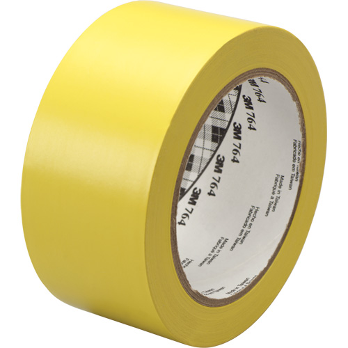 Ruban en vinyle pour travaux g&eacute;n&eacute;raux 764, 1245 mm (49") la x 32,9 m (108') lo, 5 mils, Jaune Superchem Industries