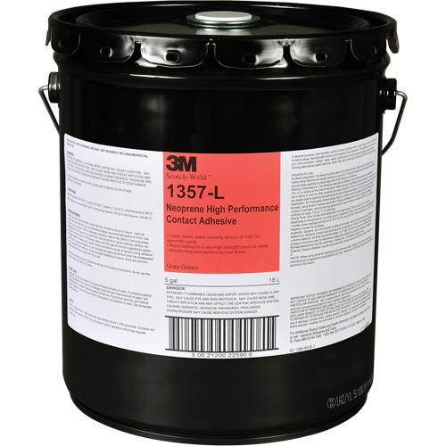 Colle contact haute performance &agrave; base de n&eacute;opr&egrave;ne, Baril, 5 gal., Vert Superchem Industries