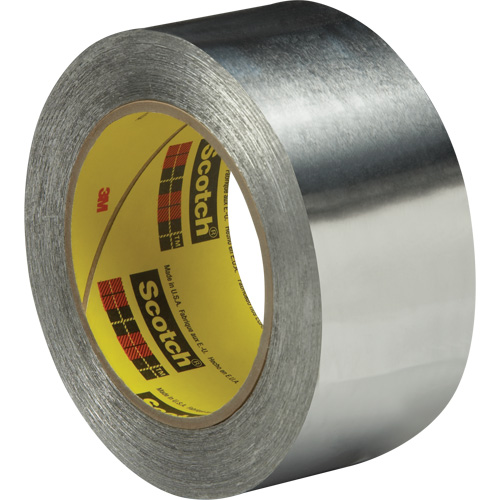 High-Temperature Aluminum Foil Tape, 2 mils Thick, 51 mm (2") x 55 m (180') Superchem Industries