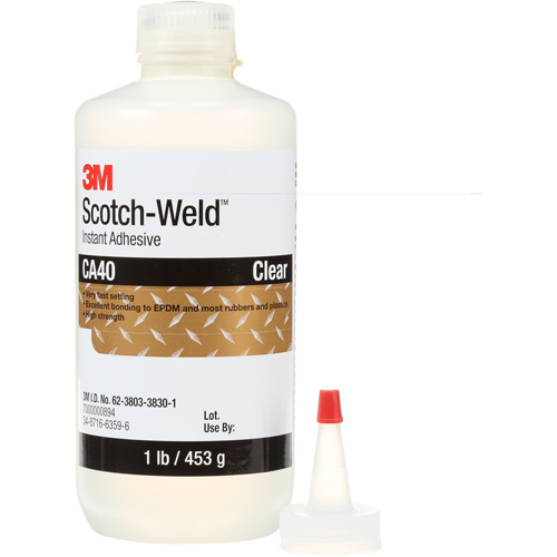 Adh&eacute;sif instantan&eacute; CA5 Scotch-Weld, Transparent, Bouteille, 1 lb Superchem Industries