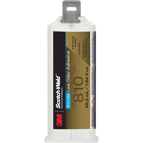 Scotch-Weld Low-Odor Acrylic Adhesive, Two-Part, Cartridge, 1.64 fl. oz., Off-White Superchem Industries