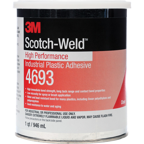Adh&eacute;sif industriel haute performance pour le plastique Scotch-Weld Superchem Industries