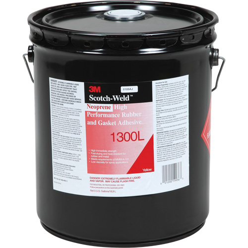 Adh&eacute;sif haute performance pour le caoutchouc et les joints, Seau, Jaune Superchem Industries