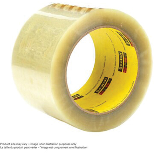 Scotch&reg; Box Sealing Tape 355, Hot Melt Adhesive, 3.15 mils, 36 mm (1-1/2") x 50 m (164') Superchem Industries