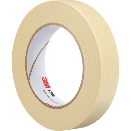 2308 Masking Tape, 24 mm (1") x 55 m (180'), Tan Superchem Industries