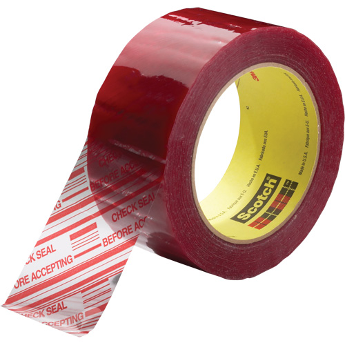 Ruban d'emballage avec message de s&eacute;curit&eacute; Scotch 3779, Adh&eacute;sif Acrylique, 1,8 mils, 48 mm (2") x 100 m (328') Superchem Industries