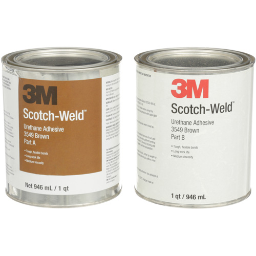 Adh&eacute;sif &agrave; base d'ur&eacute;thane 3549 Scotch-Weld, 64 oz liq., Canette, Brun Superchem Industries