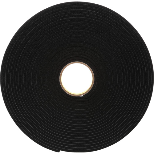 4504 Vinyl Foam Tape, 25.4 mm (1") W x 16.5 m (54') L, 250 mils, Black Superchem Industries