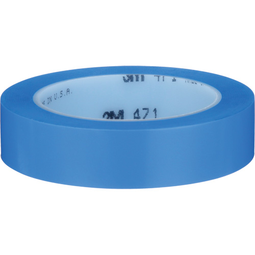 471 Vinyl Tape, 25.4 mm (1") W x 32.9 m (108') L, 5.3 mils, Blue Superchem Industries