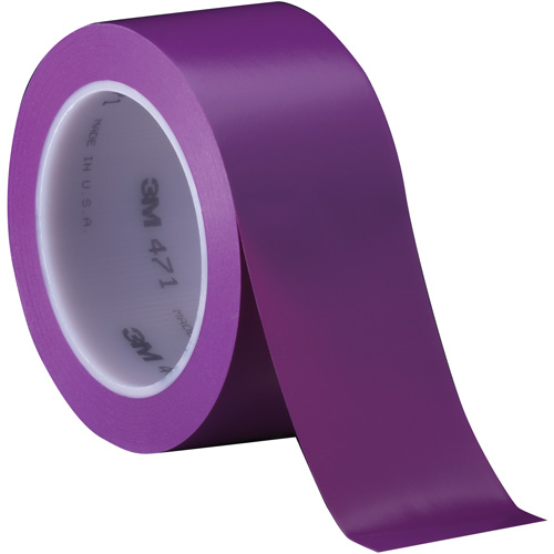 Ruban en vinyle 471, 50,8 mm (2") la x 32,9 m (108') lo, 5,2 mils, Mauve Superchem Industries