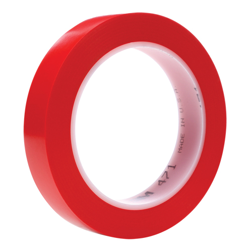 471 Vinyl Tape, 19 mm (3/4") W x 32.9 m (108') L, 5.3 mils, Red Superchem Industries