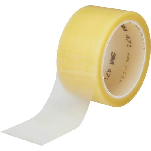 Ruban en vinyle 471, 38 mm (1-1/2") la x 32,9 m (108') lo, 5,3 mils, Transparent Superchem Industries