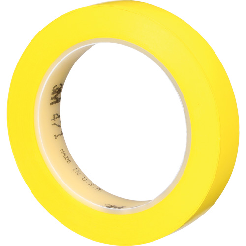 471 Vinyl Tape, 19 mm (3/4") W x 32.9 m (108') L, 5.3 mils, Yellow Superchem Industries