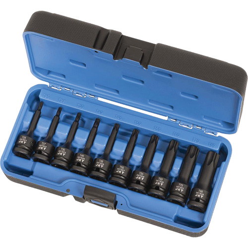 PTB-1210 1/2" Drive Torx&reg; Bit Impact Socket Set, Torx&reg;, 1/2" Drive, 10 Pcs Superchem Industries