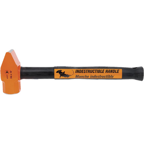 UCP-316 Marteau &agrave; panne droite &agrave; manche indestructible pour usage tr&egrave;s intensif, Poids de la t&ecirc;te 3 lb, Face Ordinaire, Prise Acier plein Superchem Industries