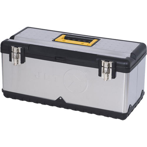 JPSTB-22 Stainless Steel Hand Tool Box, 11" D x 22-1/2" W x 10-3/4" H, Black/Grey Superchem Industries