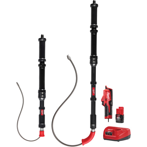 Ensemble de d&eacute;gorgeoir durinoir 2 outils M12 Trapsnake, &eacute;lectrique, Tulipe, 4'/6' Longueur du c&acirc;ble, 1/2"/3/8" Diam&egrave;tre du c&acirc;ble Superchem Industries