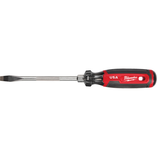 Tournevis &agrave; fente, Tige de 5/16", Ronde, 279 mm lo, Prise en Coussin&eacute;e Superchem Industries