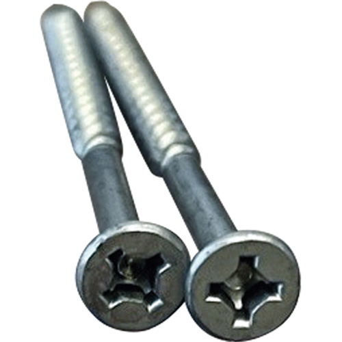 Phillips/Square Particle Board Screw, #8 x 3" L, Plain Superchem Industries