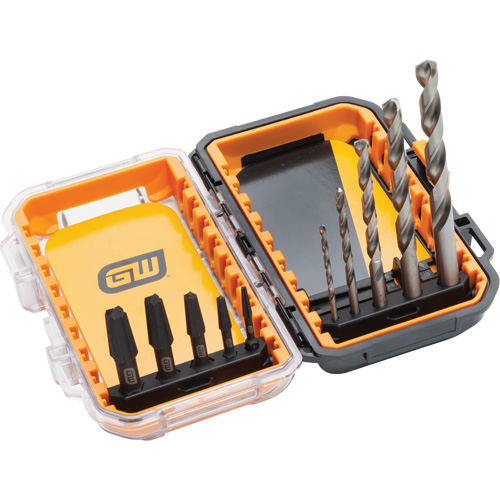 Bolt Biter Screw Extractor Set, Alloy Steel, 10 Pieces Superchem Industries