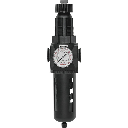 Modulair 400 Filter/Regulator with Manual Drain, 3/4" NPT, 200 psi, 9.1 fl. oz. Capacity Superchem Industries