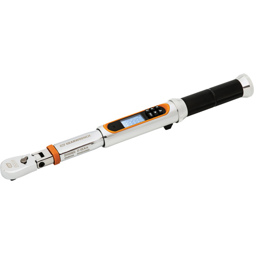 Cl&eacute; dynamom&eacute;trique &agrave; t&ecirc;te flexible 120XP avec angle, &eacute;lectronique, Entraînement 3/8" carr&eacute;, 120 - 1200 lb-pi Superchem Industries