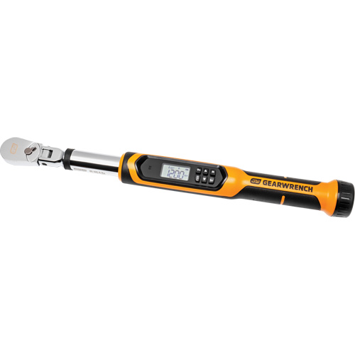 Flex Head Torque Wrench with Angle, Electronic, 3/8" Square Drive, 120 - 1200 ft-lbs. Superchem Industries
