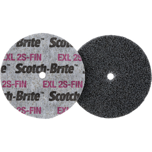 Scotch-Brite EXL Unitized Wheel, 3" x 1/2", 1/4" Arbor Superchem Industries