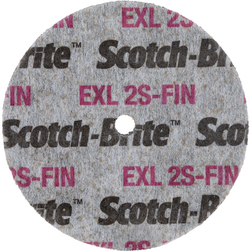 Scotch-Brite EXL Unitized Wheel, 3" x 1/2", 1/4" Arbor Superchem Industries