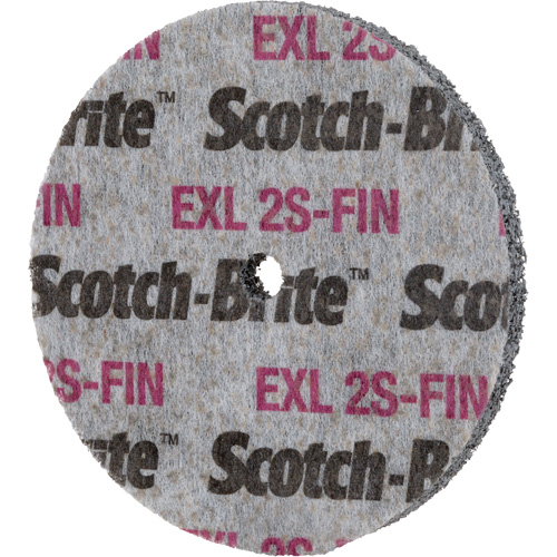 Scotch-Brite EXL Unitized Wheel, 3" x 1/2", 1/4" Arbor Superchem Industries