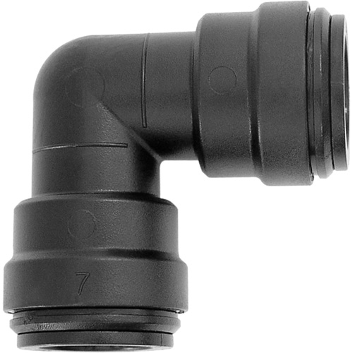 Union en coude 90° pour conduite d'air, 1", Plastique Superchem Industries