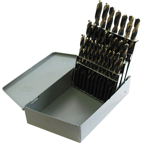 Jobber Length Drill Set, 26 Pieces, High Speed Steel Superchem Industries