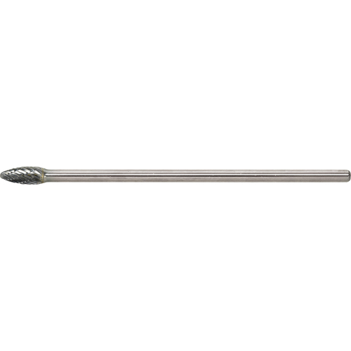 Solid Carbide Burr, SH-2L6, 5/16" Dia., 3/4" Depth of Cut Superchem Industries