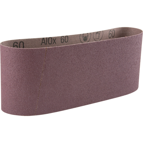 Courroie abrasive en toile 341D, 4" la x 24" lo, Oxyde d'aluminium, Grain 60 Superchem Industries