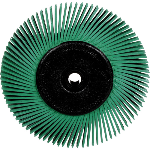 Radial Bristle Brushes for Bench Grinders, 50X Grit, 6" Dia. Superchem Industries
