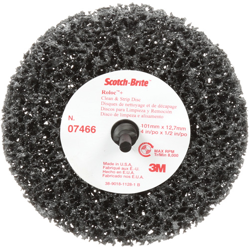 Scotch-Brite Roloc Clean and Strip Disc, 4" Dia., Extra Coarse Grit, Silicon Carbide Superchem Industries