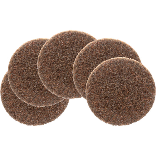 Disque de conditionnement de surface Roloc Scotch-Brite, 2" dia., Grain Cors&eacute;, Oxyde d'aluminium Superchem Industries
