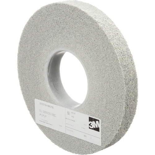 Meules d'&eacute;barbage EXL Scotch-Brite, 8" x 1", Arbre de 3", Oxyde d'aluminium Superchem Industries